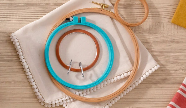 Embroidery 101:  Embroidery Hoops & Mounting