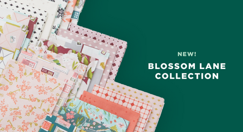 Shop the Riley Blake Blossom Lane fabric collection while supplies last.