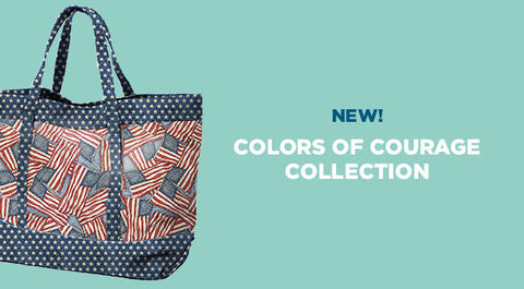 Shop the Colors of Courage collection by Tim Coffey for Wilmington right here.