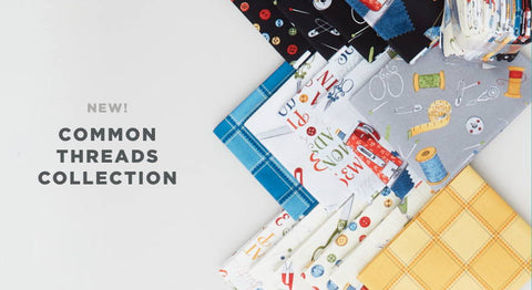 Shop the Common Threads fabric collection from Wilmington prints here.