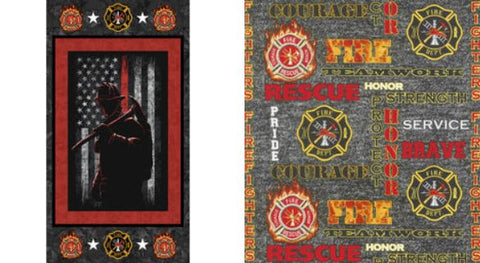Fire fighter and fire rescue fabric collection available here