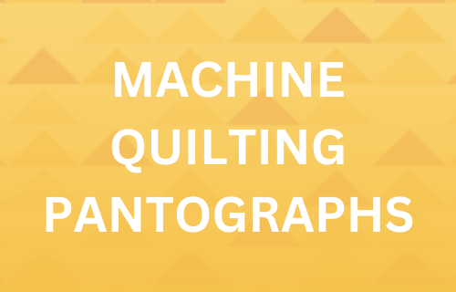 machine quilting stipples, pantographs and stencils