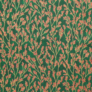 Holiday Flourish - Festive Finery - Spearmint ColorstoryBerries Pine Yardage Primary Image
