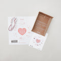 Lace Heart Embroidery Stitch Sampler Kit