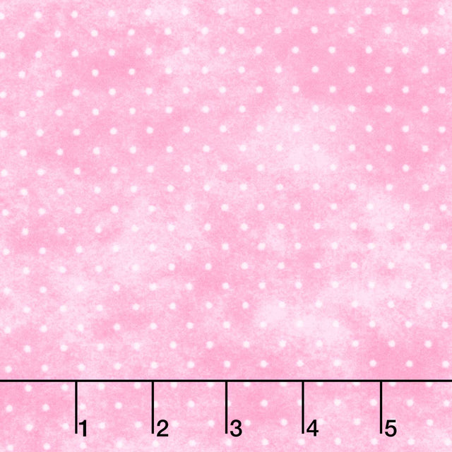 Playtime Flannel - Tiny Dot Pink Yardage Primary Image
