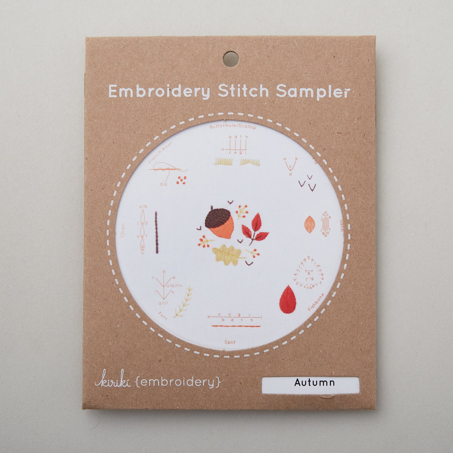 Autumn Embroidery Stitch Sampler Kit Alternative View #2