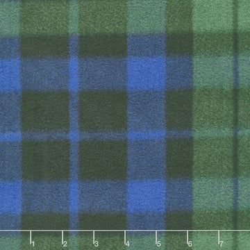 Winterfleece Prints Plaids and Checks - Blackwatch Plaid Multi Fleece Yardage
