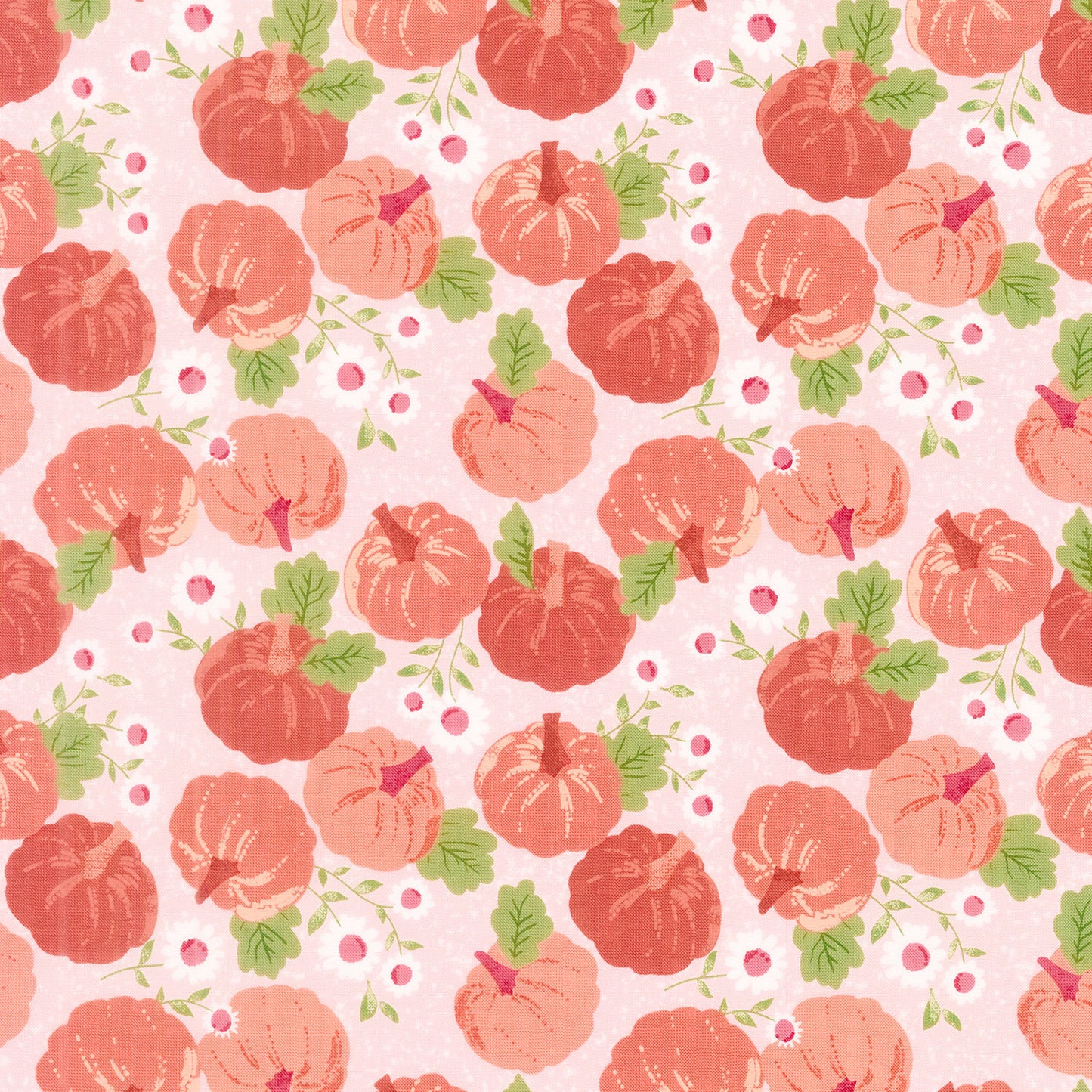 Hey Boo - Pumpkin Patch Bubble Gum Pink Yardage Primary Image