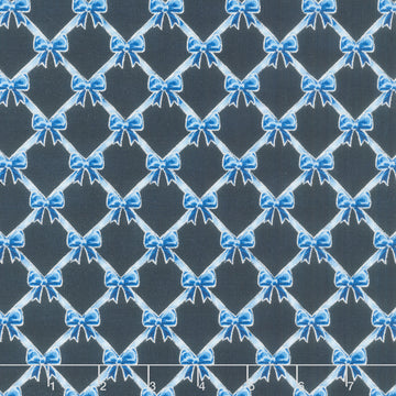 Holiday Flourish - Festive Finery - Blue ColorstoryRibbons Navy Yardage Primary Image