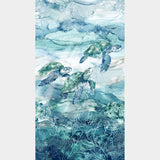 Sea Breeze - Sea Turtle Blue Multi Panel Primary Image