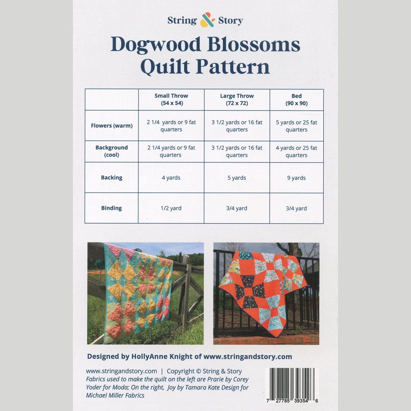 Dogwood Blossoms Quilt Pattern Alternative View #1