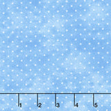 Playtime Flannel - Tiny Dot Blue Yardage Primary Image