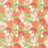 Hey Boo - Pumpkin Patch Witchy Green Yardage Primary Image