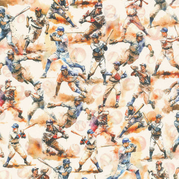 Game Day - Baseball Players Vintage Yardage