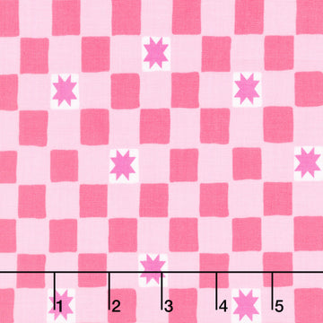 Color Pop Playground - Twinkle Tiles Pink Yardage