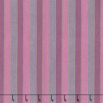 Autumn Bouquet - Ribbon Weave Purple Yardage
