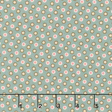 Jingle Bell - Beads Vintage Blue Yardage