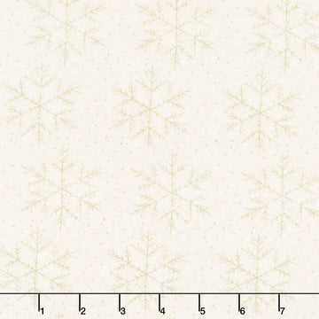 Snow Flurry - Snowflake Cream Yardage