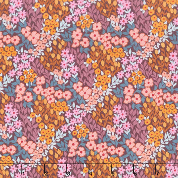 Sunset Cottage - Petalfield Purple Yardage