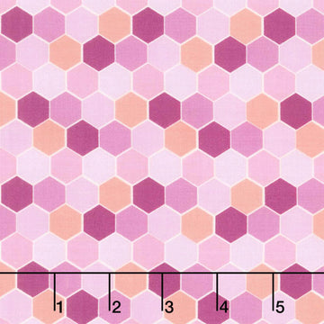 Sunset Cottage - Hexie Blossom Purple Yardage