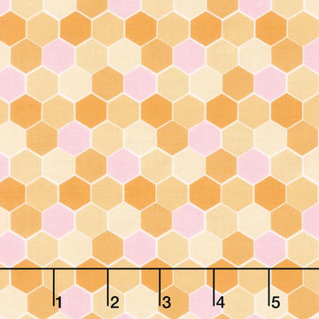 Sunset Cottage - Hexie Blossom Yellow Yardage