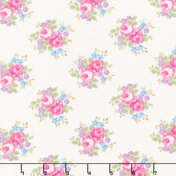 Beloved Blossoms - Sweet Blooms Ivory Yardage