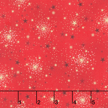 Adorn - Sparkle Red Metallic Yardage