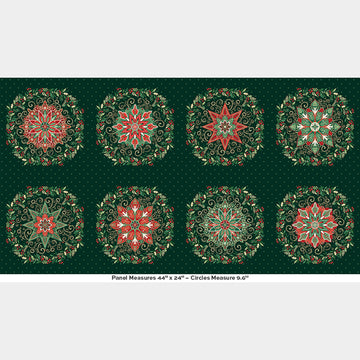 Adorn - Circles Green Metallic Panel