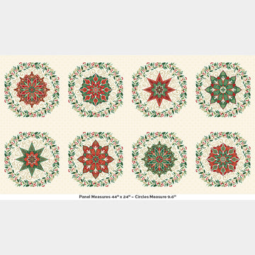 Adorn - Circles Cream Metallic Panel
