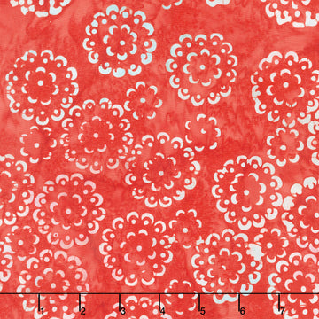 Henna Batiks - Doilies Crimson Yardage