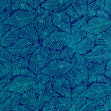Grandeur Batiks - Palm Leaves Lake Yardage
