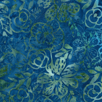 Grandeur Batiks - Etched Floral Lake Yardage