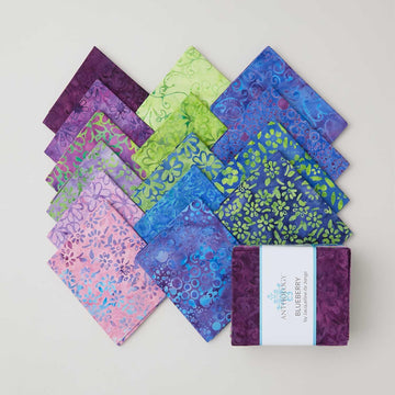 Blueberry Batiks Fat Quarter Bundle
