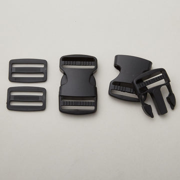 Buckle and Slide Set - Black