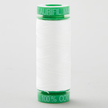Aurifil 40 WT Cotton Mako Spool Thread Natural White