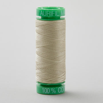 Aurifil 40 WT Cotton Mako Spool Thread Stone