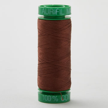 Aurifil 40 WT Cotton Mako Spool Thread Chocolate