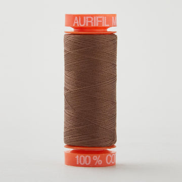 Aurifil 50 WT Cotton Mako Spool Thread Medium Bark