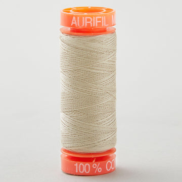 Aurifil 50 WT Cotton Mako Spool Thread Stone