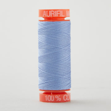 Aurifil 50 WT Cotton Mako Spool Thread Light Delft Blue