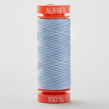 Aurifil 50 WT Cotton Mako Variegated Thread - Stone Washed Denim