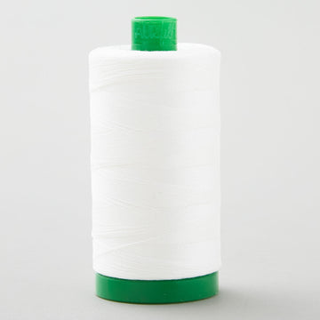 Aurifil 40 WT Cotton Mako Large Spool Thread Natural White