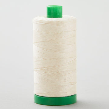 Aurifil 40 WT Cotton Mako Large Spool Thread Light Beige