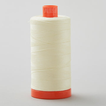 Aurifil 50 WT Cotton Mako Large Spool Thread Light Lemon