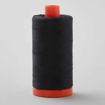 Aurifil 50 WT Cotton Mako Large Spool Thread Black