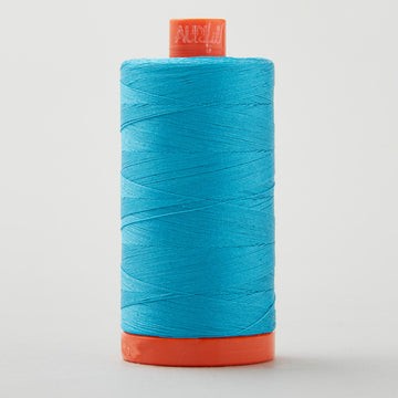 Aurifil 50 WT Cotton Mako Large Spool Thread Turquoise