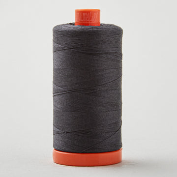Aurifil 50 WT Cotton Mako Large Spool Thread Very Dark Grey