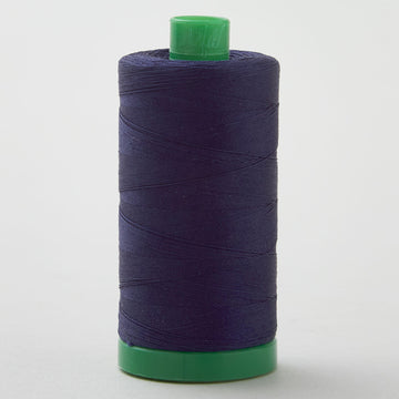 Aurifil 40 WT Cotton Mako Large Spool Thread Very Dark Navy
