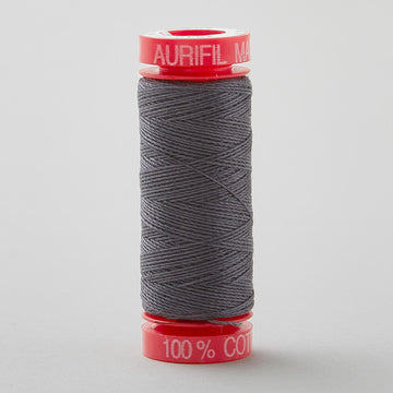 AURIfil 12 WT Cotton Small Spool Thread Dark Grey