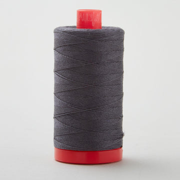 AURIfil 12 WT Cotton Large Spool Thread Dark Grey